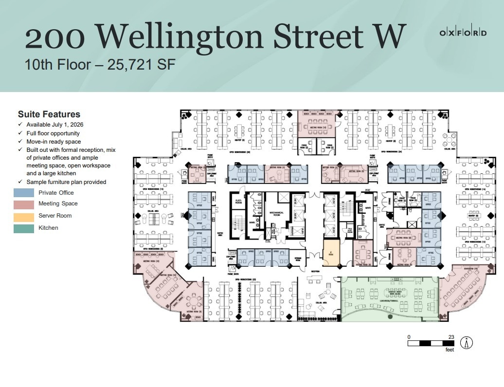 200 Wellington St W, Toronto, ON à louer Plan d’étage– Image 1 sur 1