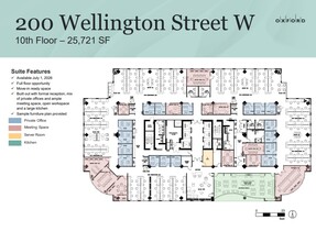 200 Wellington St W, Toronto, ON à louer Plan d’étage– Image 1 sur 1
