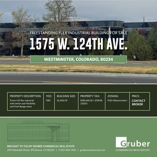 Plus de détails pour 1575 W 124th Ave, Westminster, CO - Local d’activités à vendre