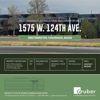 Plus de détails pour 1575 W 124th Ave, Westminster, CO - Local d’activités à vendre