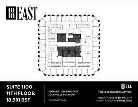 1840 Century Park E, Los Angeles, CA à louer Plan d’étage– Image 1 sur 1
