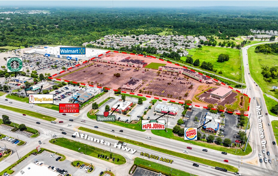 6495-6549 Atlanta Hwy, Montgomery, AL à louer - Photo principale – Image 1 sur 13