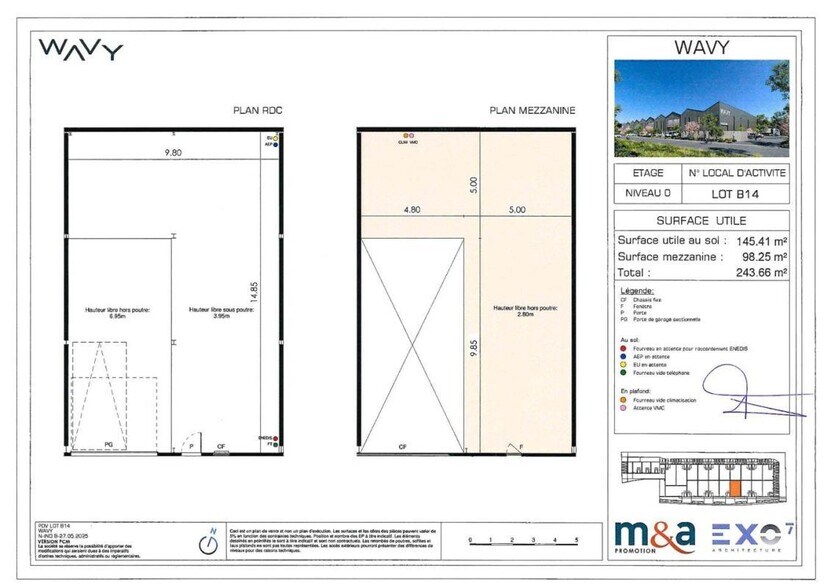 Industriel/Logistique dans Montpellier à louer - Plan d’étage – Image 3 sur 5