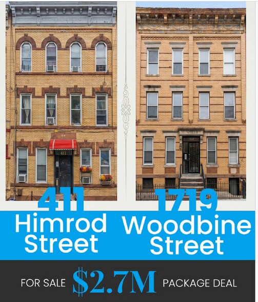 411 Himrod St. & 1719 Woodbine St. Sale portefeuille de 2 biens à vendre sur LoopNet.fr - Photo de l’immeuble – Image 1 sur 14
