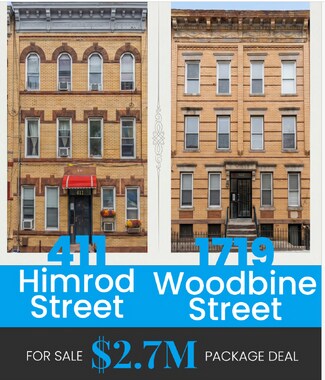 Plus de détails pour 411 Himrod St. & 1719 Woodbine St. Sale – Logement à vendre
