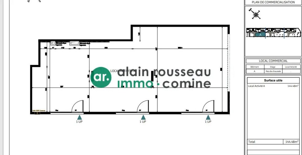 Local commercial dans Angers à louer - Plan d’étage – Image 2 sur 3