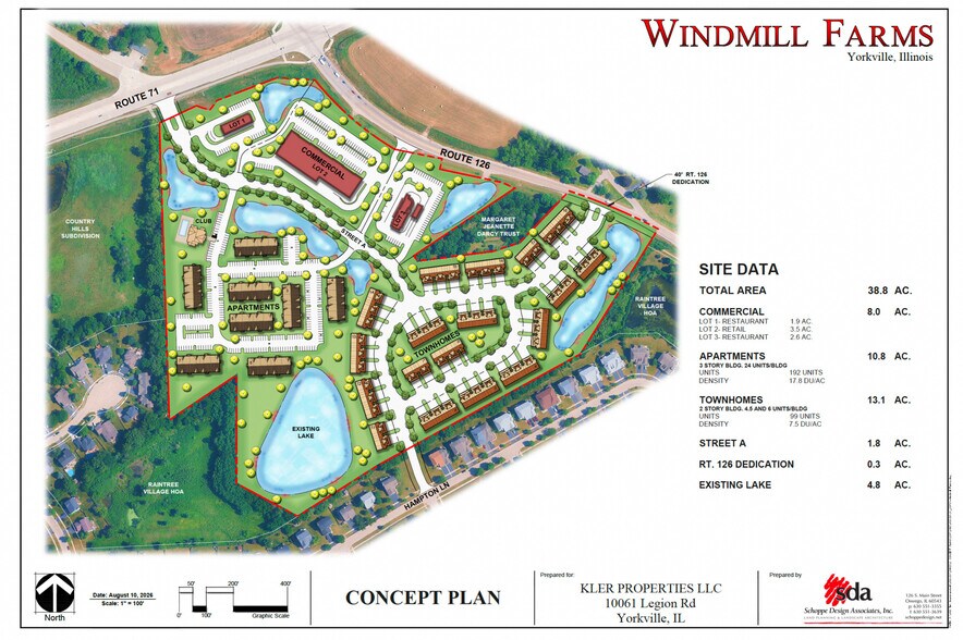 Route 71 & Route 126, Yorkville, IL à vendre - Plan de site – Image 3 sur 4