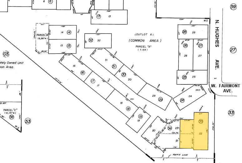 2505 W Shaw Ave, Fresno, CA à vendre - Plan cadastral – Image 2 sur 12