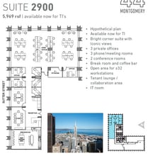 44 Montgomery St, San Francisco, CA à louer Plan d’étage– Image 1 sur 1