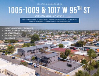 Plus de détails pour 1005-1009 & 1017 W 95TH ST – Logement à vendre, Los Angeles, CA