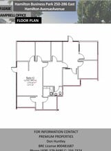 250-286 E Hamilton Ave, Campbell, CA à louer Plan d’étage– Image 1 sur 1