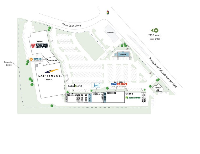 12622-12666 Poway Rd, Poway, CA à louer - Plan de site – Image 3 sur 20