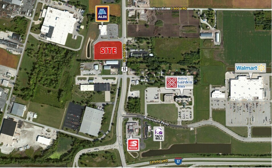 2705 S Schuyler Ave, Kankakee, IL à vendre - Aérien – Image 2 sur 4