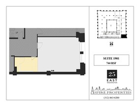 25 E Washington St, Chicago, IL à louer Plan de site– Image 1 sur 1