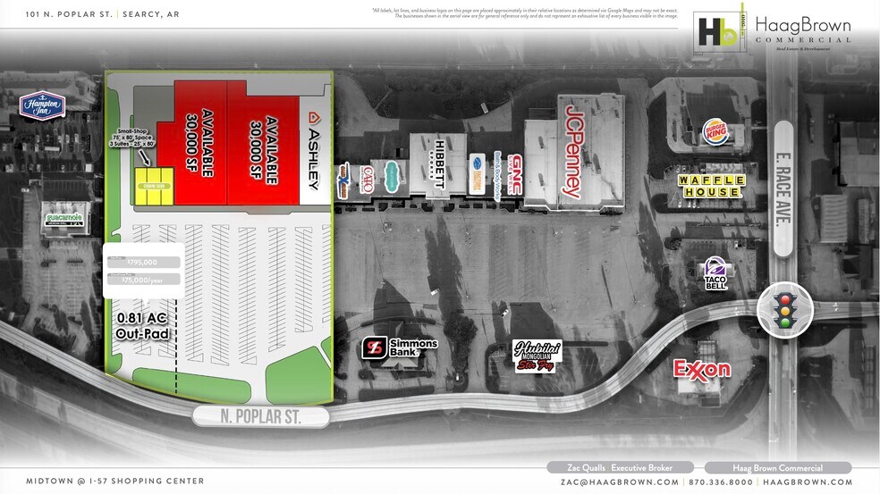 101 N Poplar St, Searcy, AR à louer - Plan de site – Image 3 sur 8