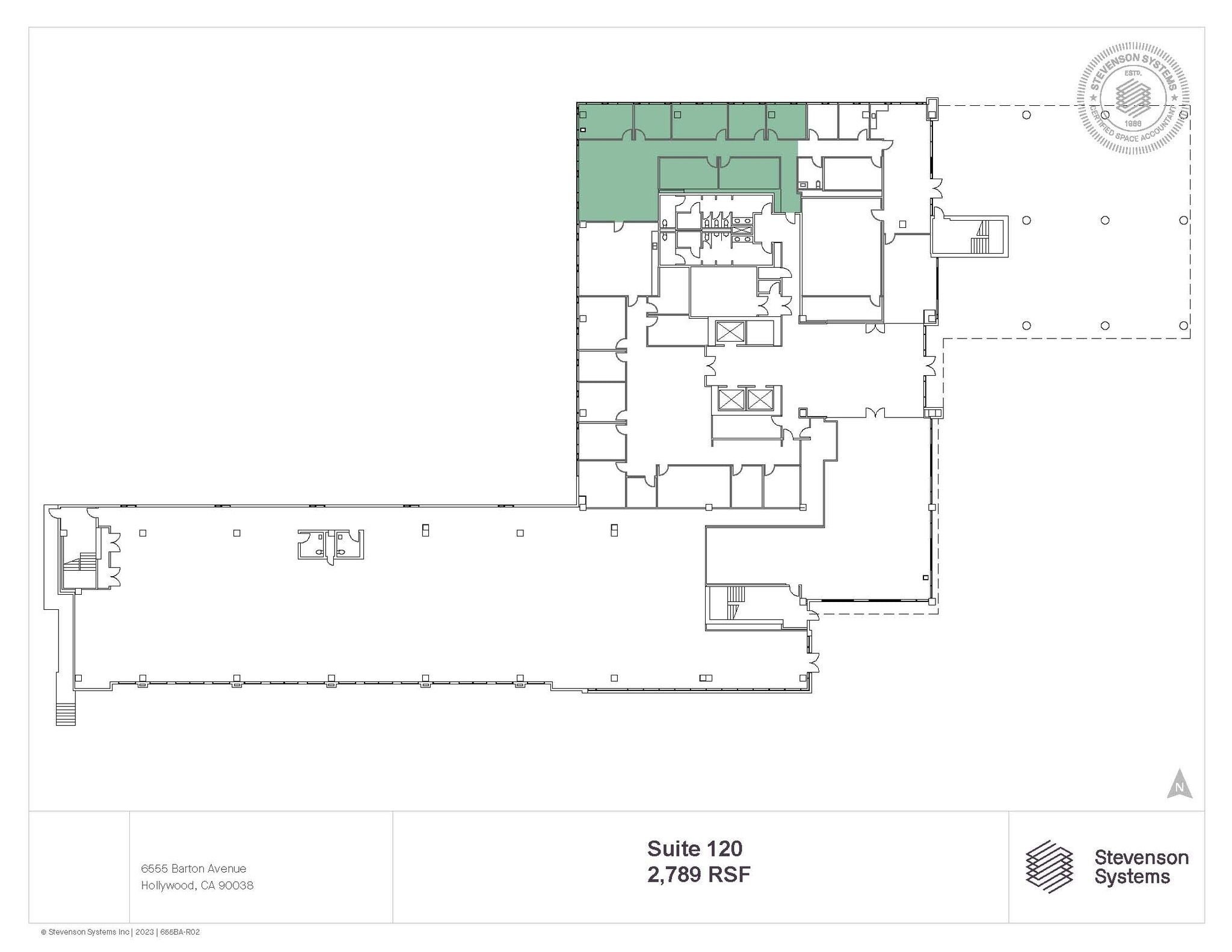959 Seward St, Los Angeles, CA à louer Plan d’étage– Image 1 sur 1