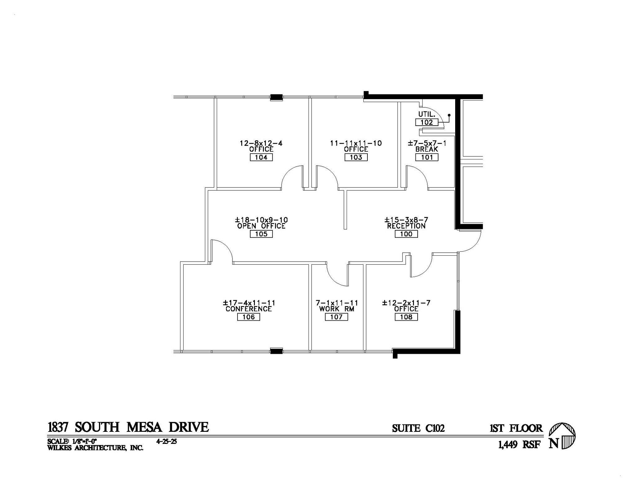1837 S Mesa Dr, Mesa, AZ à vendre Plan d’étage– Image 1 sur 7