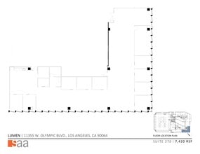 11355 W Olympic Blvd, Los Angeles, CA à louer Plan de site– Image 1 sur 5