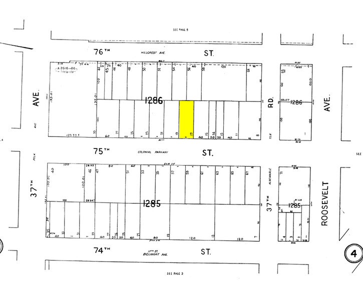 3737-37-39 75th St, Jackson Heights, NY à vendre - Plan cadastral – Image 2 sur 3