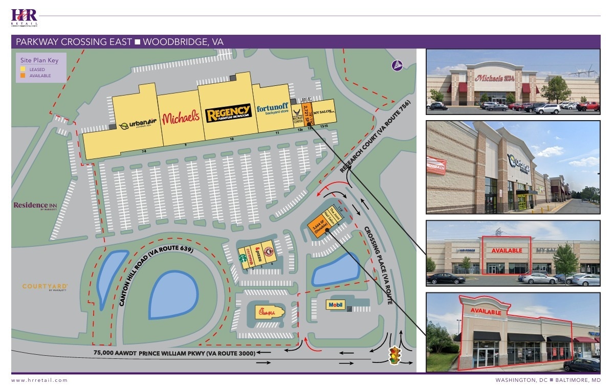 2300-2485 Prince William Pky, Woodbridge, VA à louer Plan de site– Image 1 sur 1