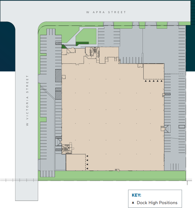 450 W Apra St, Compton, CA à louer Plan d’étage– Image 1 sur 1