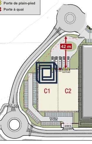 Industriel/Logistique dans Brie-Comte-Robert à louer - Plan de site – Image 2 sur 9