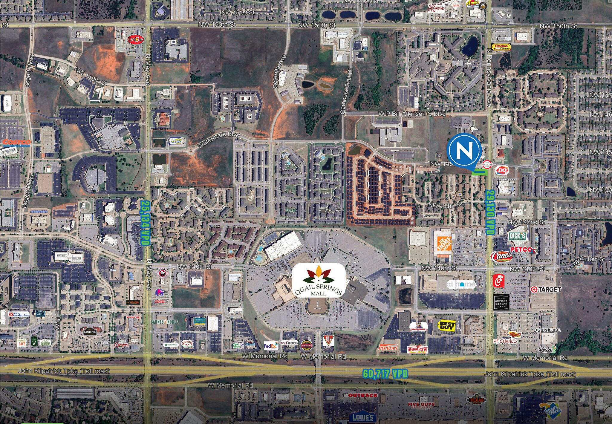 000 NW 145th & Penn Ave, Oklahoma City, OK à louer Aérien– Image 1 sur 2