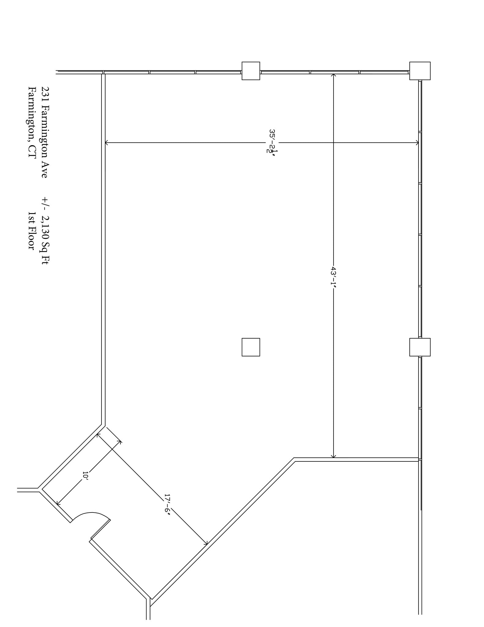 231 Farmington Ave, Farmington, CT à louer Plan de site– Image 1 sur 1