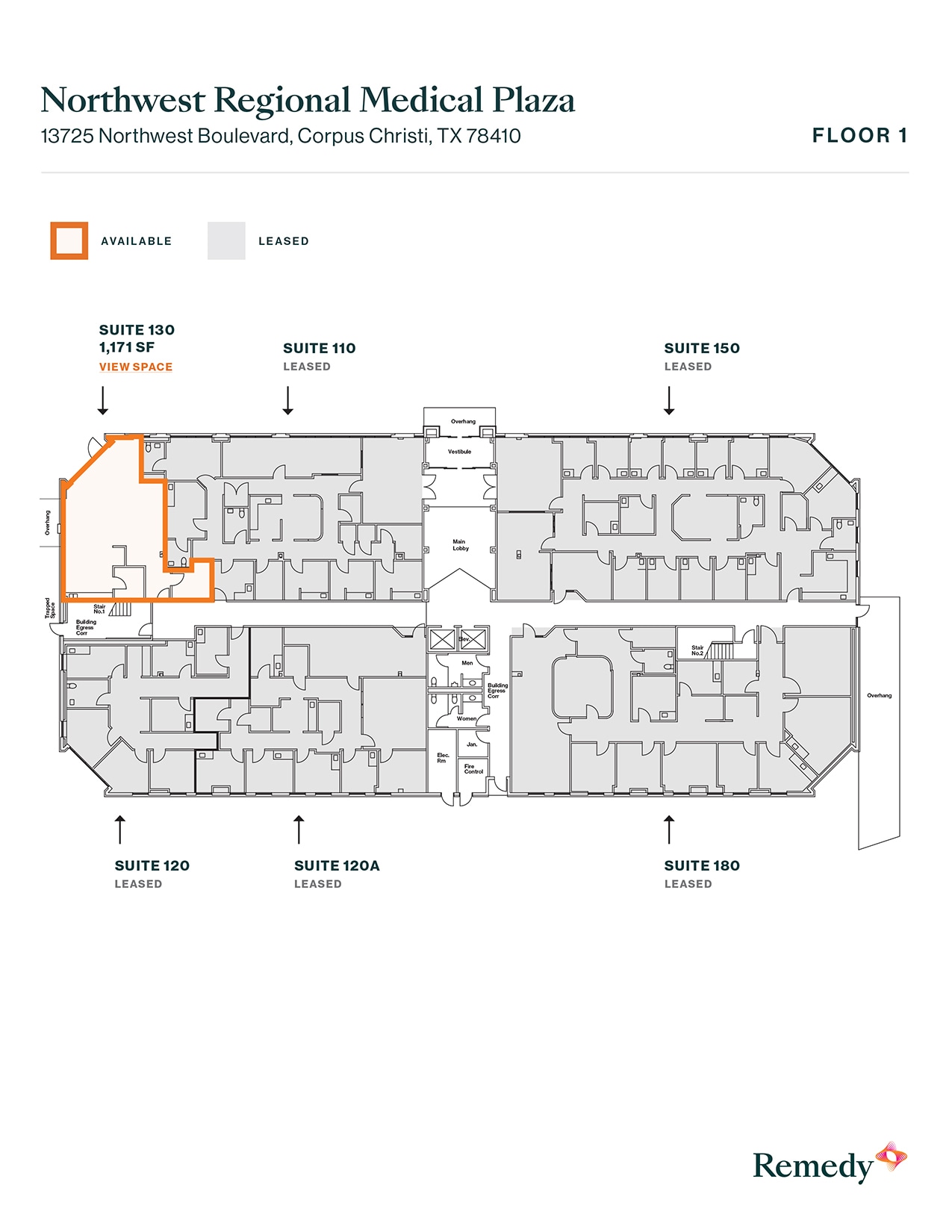 13725 Northwest Blvd, Corpus Christi, TX à louer Plan d’étage– Image 1 sur 1