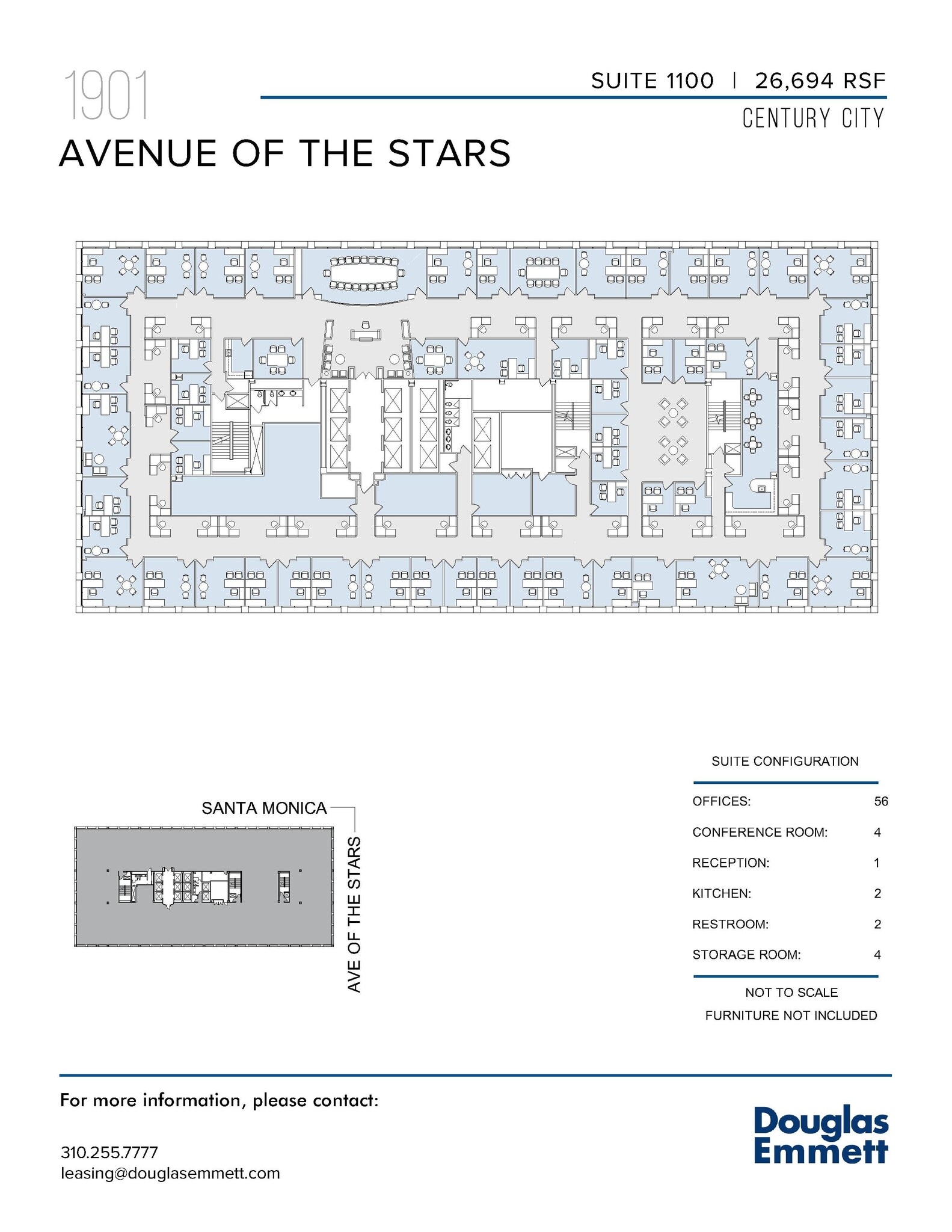 1901 Avenue of the Stars, Los Angeles, CA à louer Plan d’étage– Image 1 sur 1