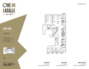 1 N La Salle St, Chicago, IL à louer Plan d’étage– Image 2 sur 5