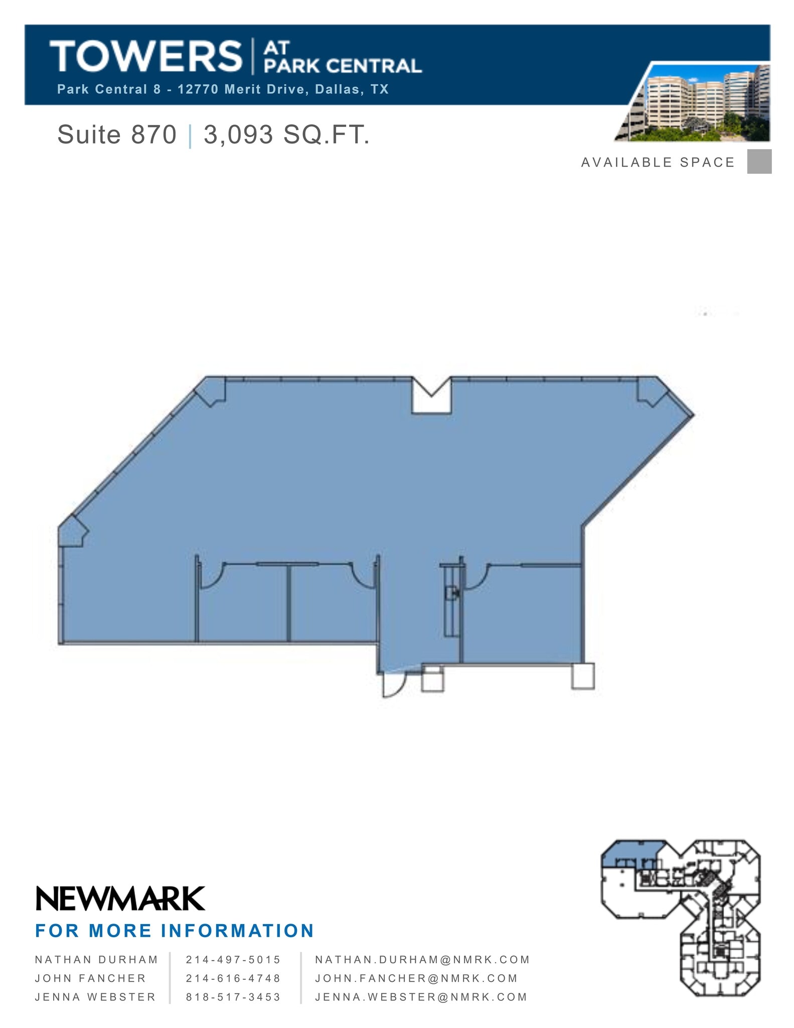 12750 Merit Dr, Dallas, TX à louer Plan de site– Image 1 sur 2