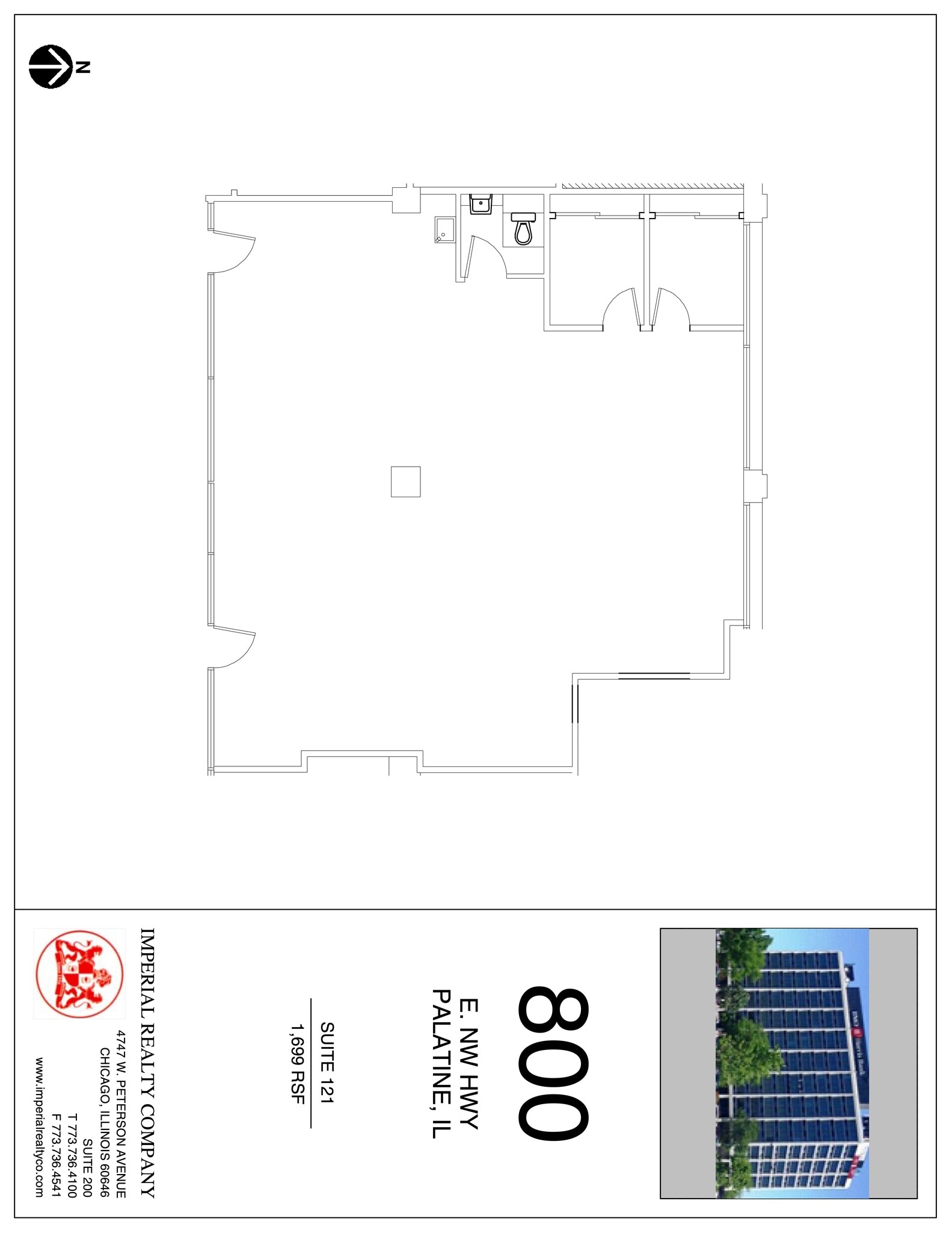 800 E Northwest Hwy, Palatine, IL à louer Plan de site– Image 1 sur 1