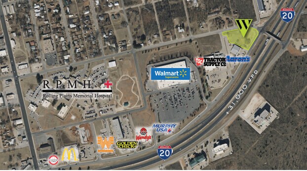 I-20 Frontage rd, Sweetwater, TX à vendre - Aérien – Image 1 sur 3