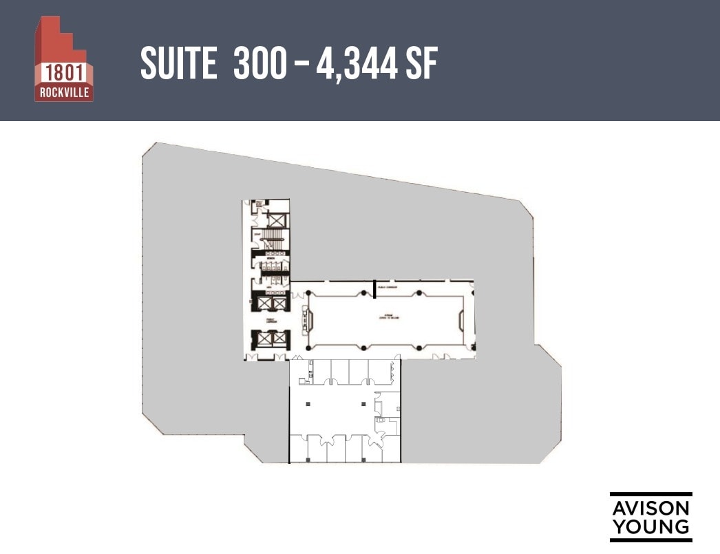 1801 Rockville Pike, Rockville, MD à louer Plan d’étage– Image 1 sur 1