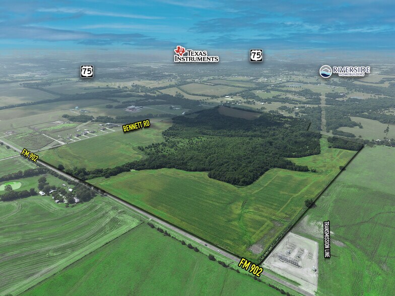 180 AC FM 902 and Bennett Rd., Howe, TX à vendre - Aérien – Image 2 sur 4