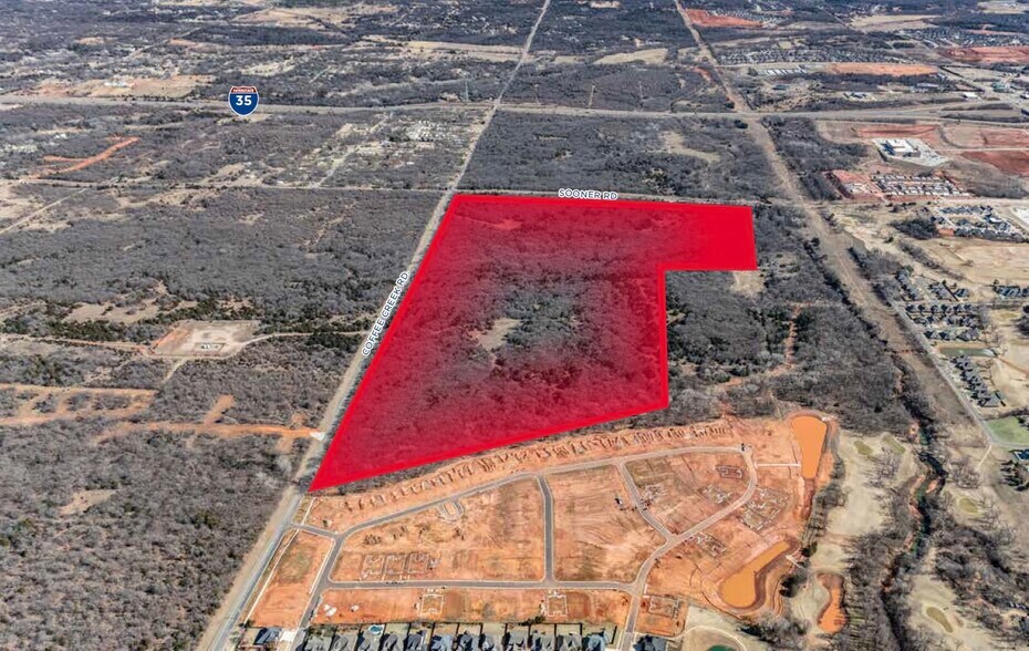 E Coffee Creek Rd & N Sooner Rd Hwy, Edmond, OK à vendre - Aérien – Image 2 sur 2