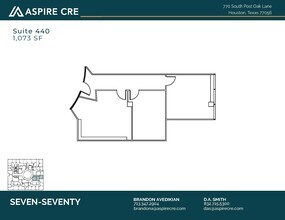 770 S Post Oak Ln, Houston, TX à louer Plan d’étage– Image 1 sur 1