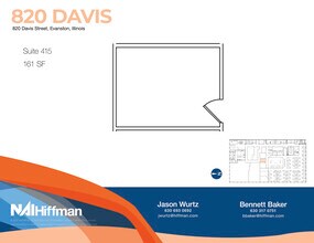 820 Davis St, Evanston, IL à louer Plan d’étage– Image 1 sur 1