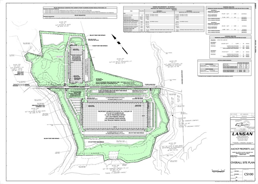 1147 Courses Landing Rd, Carneys Point, NJ à louer - Plan de site – Image 2 sur 2