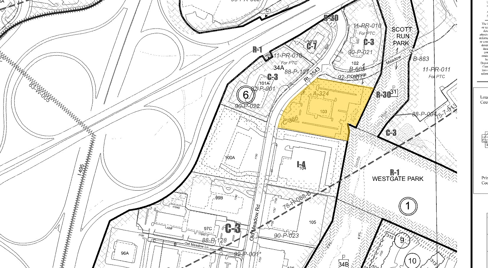 1749 Old Meadow Rd, McLean, VA à louer Plan cadastral– Image 1 sur 2