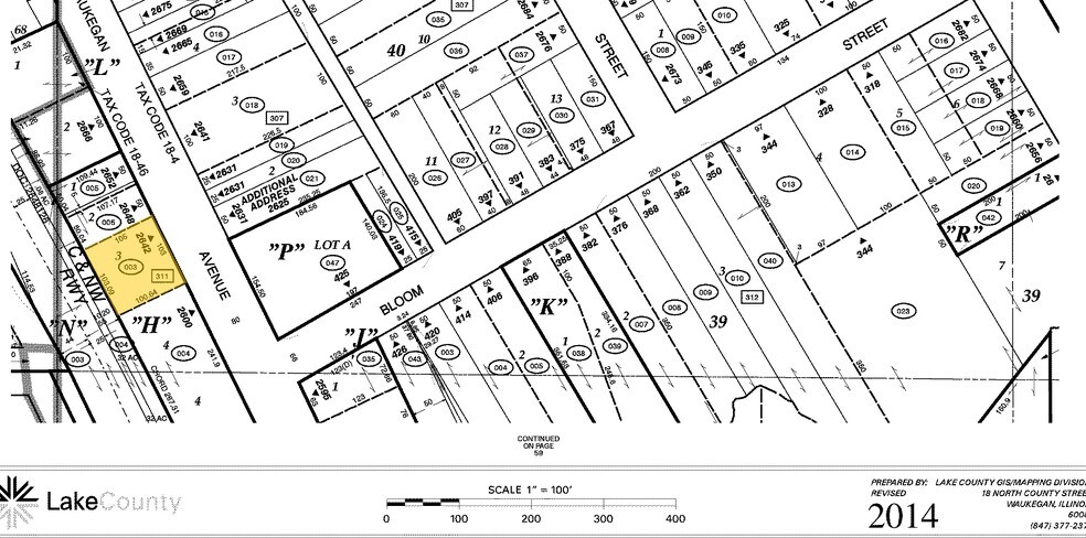 2642 Waukegan Ave, Highland Park, IL à vendre - Plan cadastral – Image 2 sur 2