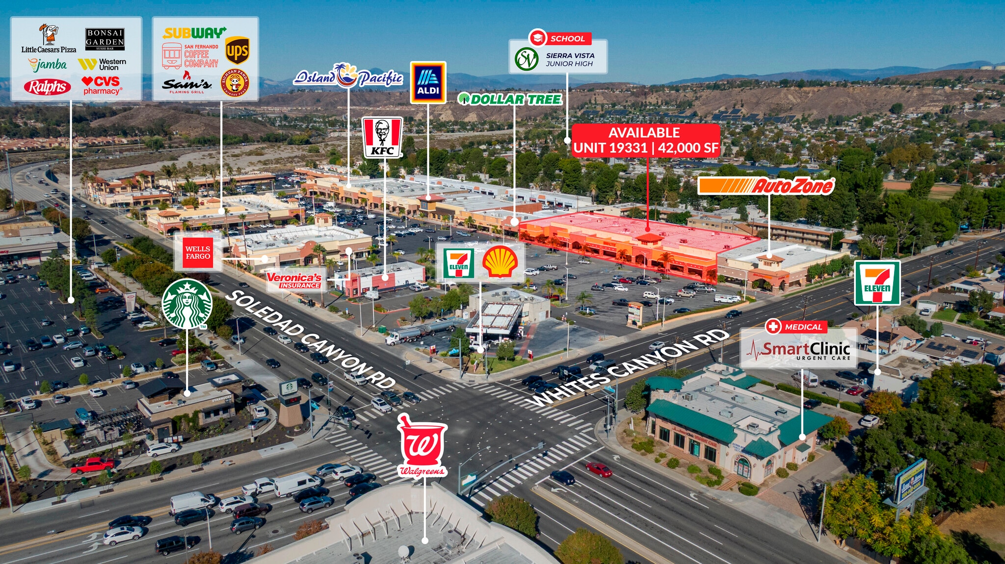 19317-19415 Soledad Canyon Rd, Santa Clarita, CA à louer Photo de l’immeuble– Image 1 sur 7