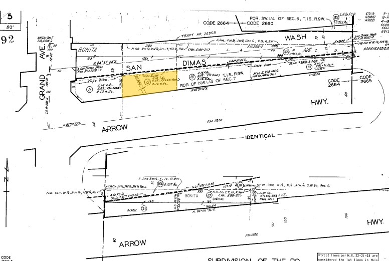 433 W Arrow Hwy, Glendora, CA à louer - Plan cadastral – Image 2 sur 6