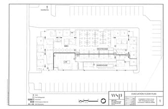 6001 Rickenbacker Rd, Commerce, CA à louer Plan d’étage– Image 1 sur 1