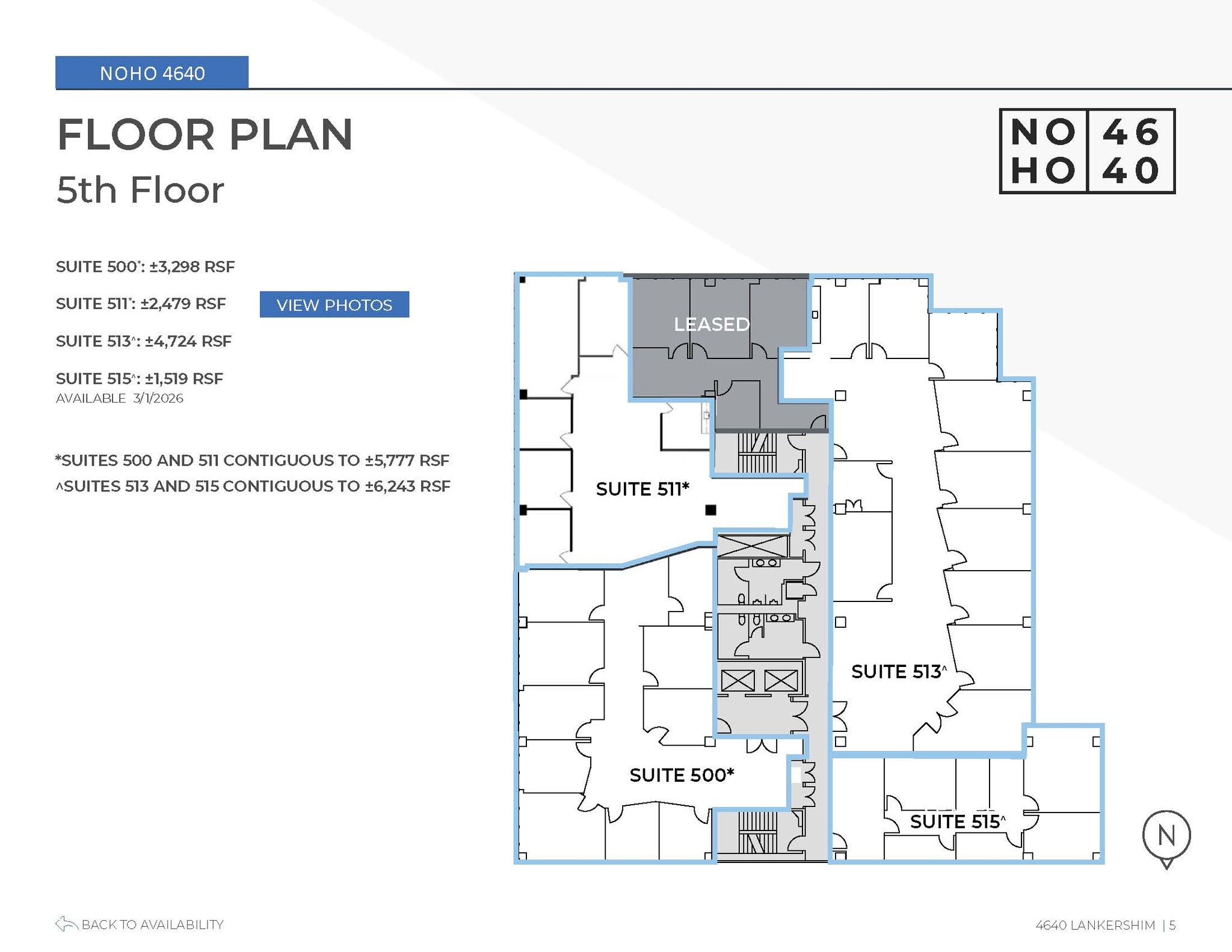 4640 Lankershim Blvd, North Hollywood, CA à louer Plan d’étage– Image 1 sur 1