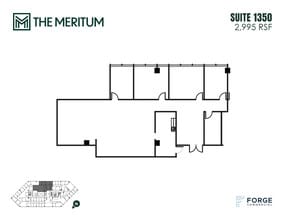 12221 Merit Dr, Dallas, TX à louer Plan d’étage– Image 1 sur 1