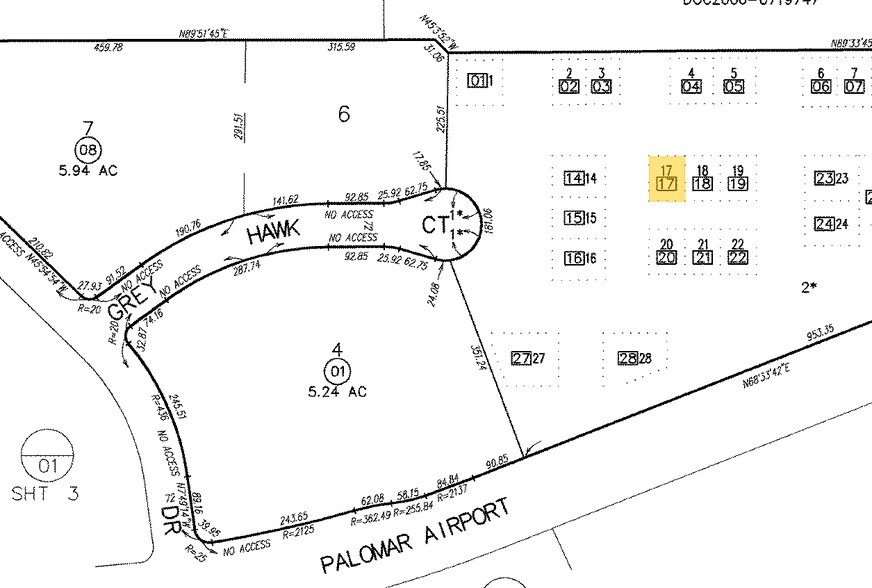 3274 Grey Hawk Ct, Carlsbad, CA à vendre - Plan cadastral – Image 2 sur 4