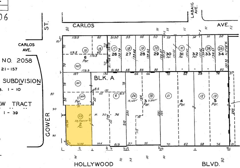 6051 Hollywood Blvd, Los Angeles, CA à louer - Plan cadastral – Image 3 sur 15