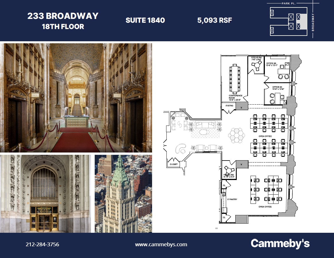 233 Broadway, New York, NY à louer Plan d’étage– Image 1 sur 1